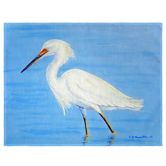 Stalking Snowy Egret Place Mat - Set of 4