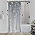 thumbnail image 1 of Stall 36"x72" Cedar Forest Shower Curtain Set with Hooks Winter Bathroom Curtain Modern Minimalist Waterproof Bath Curtain Machine Washable, 1 of 1