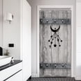 thumbnail image 1 of Stall Barn Door Shower Curtain Set 36Wx71H Inches Half Small Tiny Rustic Wooden Wood Farmhouse Country RV Camper Polyester Bathroom Curtain with 12 Hooks, 1 of 5
