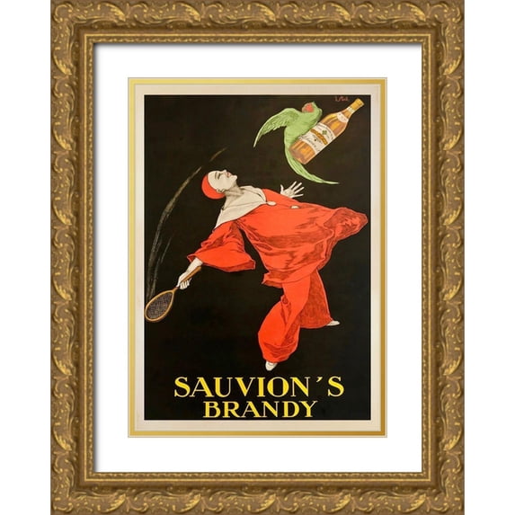 Stall, Joseph 24x32 Gold Ornate Wood Framed with Double Matting Museum Art Print Titled - Sauvions Brandy