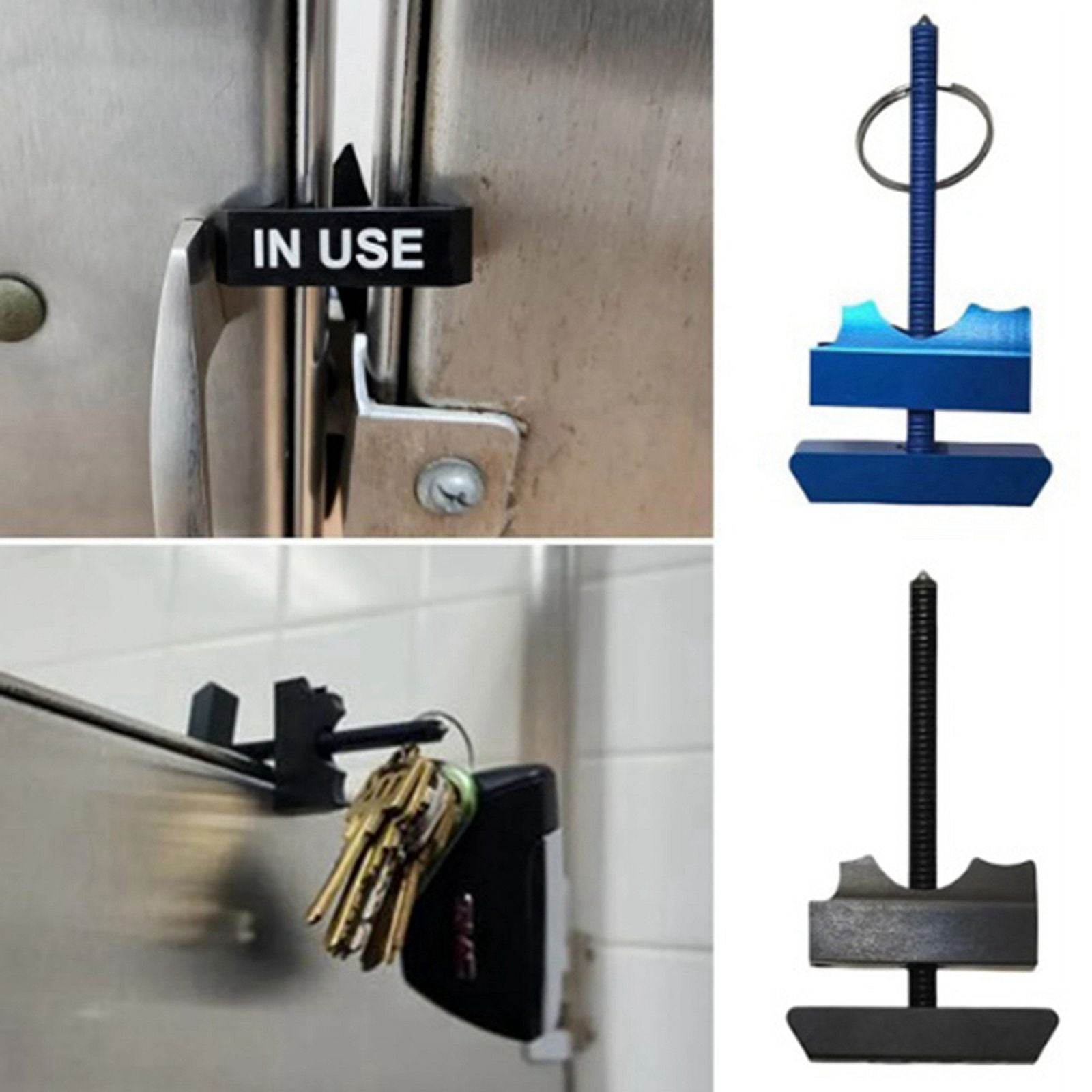 Stall Tool, Bathroom Stall Lock Keychain, Portable Door Lock for Hotel Rooms, Smart Shaker Tool