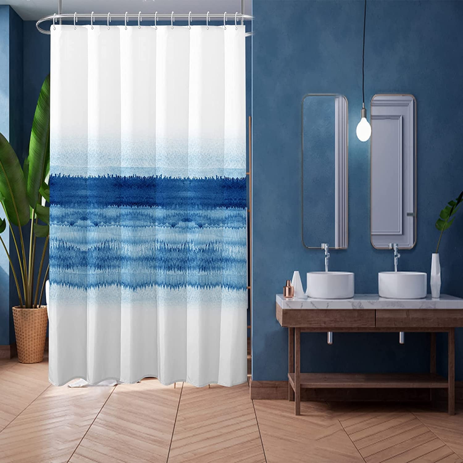 Stall Shower Curtain 36Wx72HInch Narrow Partition Fabric Water