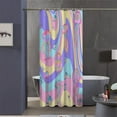 thumbnail image 1 of Stall Shower Curtain,36x72 inch RV Bathroom Shower Curtains Set with Hooks,Colorful Jellyfish Bath Curtain,Waterproof Fabric, 1 of 5