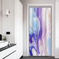 thumbnail image 1 of Stall Shower Curtain, Purple and Blue Marble Small Bathroom Curtain Modern Abstract Waterproof Fabric RV Shower Curtain Set with Hooks, 36x72 Inch, 1 of 6