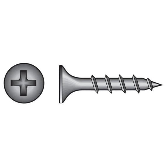 Stallion 5007755 No. 10 x 3.5 in. Phillips Bugle Head Phosphate Steel Drywall Screws, 5 lbs - 215 Per Pack - Case of 6