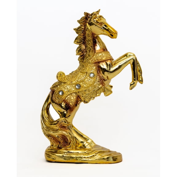 Stallion Horses Loving Playing Fighting Statue 10Height Horse Statues Home Decor centerpience