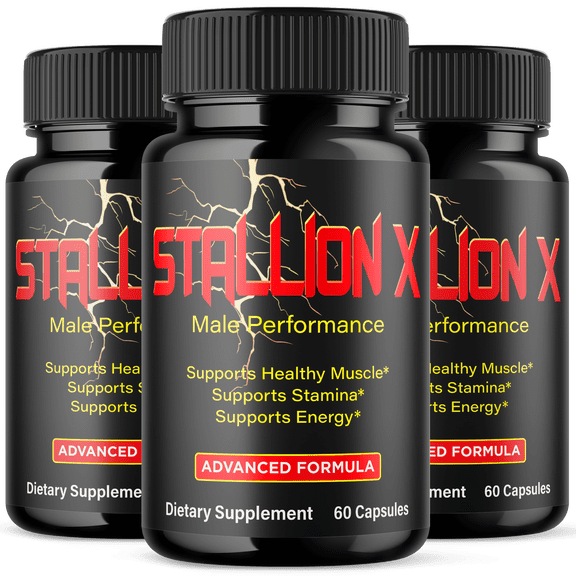 Stallion X Advanced Formula Pills All Natural Vitamin Supplement StallionX 180 Capsules