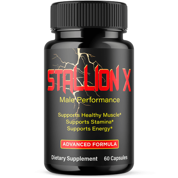Stallion X Advanced Formula Pills All Natural Vitamin Supplement StallionX 60 Capsules