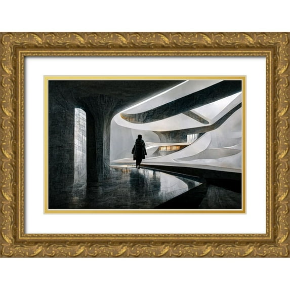 Stalmans, Luc 14x11 Gold Ornate Wood Framed with Double Matting Museum Art Print Titled - The Passage
