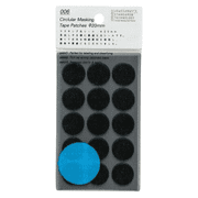 Stalogy Masking Tape Dot Patches 0.8 in. diameter / 15 dots/sheet / 10 sheets/pack 20mm wide Night Black