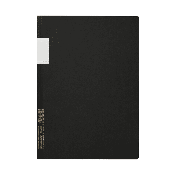 Stalogy Standard Lined Notebook: 7 in. x 10 in. (Black) 32 sheets