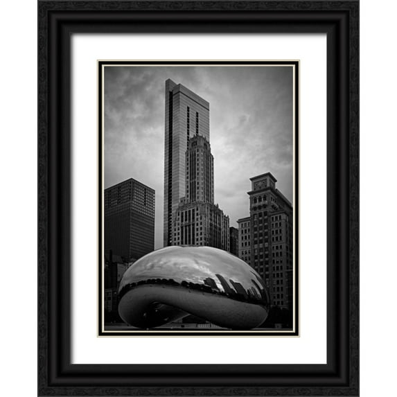 Stalowy, John 11x14 Black Ornate Wood Framed with Double Matting Museum Art Print Titled - The Bean