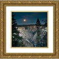 thumbnail image 1 of Stalowy, John 15x15 Gold Ornate Wood Framed with Double Matting Museum Art Print Titled - North Rim Moon Rising, 1 of 4
