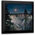 thumbnail image 1 of Stalowy, John 20x20 Black Modern Framed Museum Art Print Titled - North Rim Moon Rising, 1 of 5