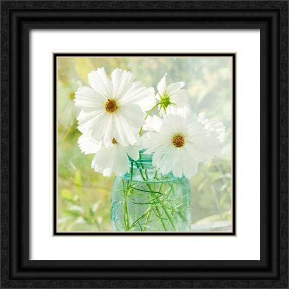 Stalus, Judy 20x20 Black Ornate Wood Framed with Double Matting Museum Art Print Titled - Jar of White Cosmo