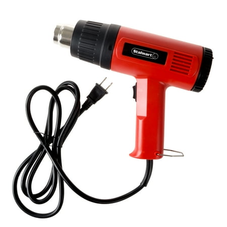 Stalwart 1500W, 120V Dual Temperature Heat Gun for Home Improvement (Red)