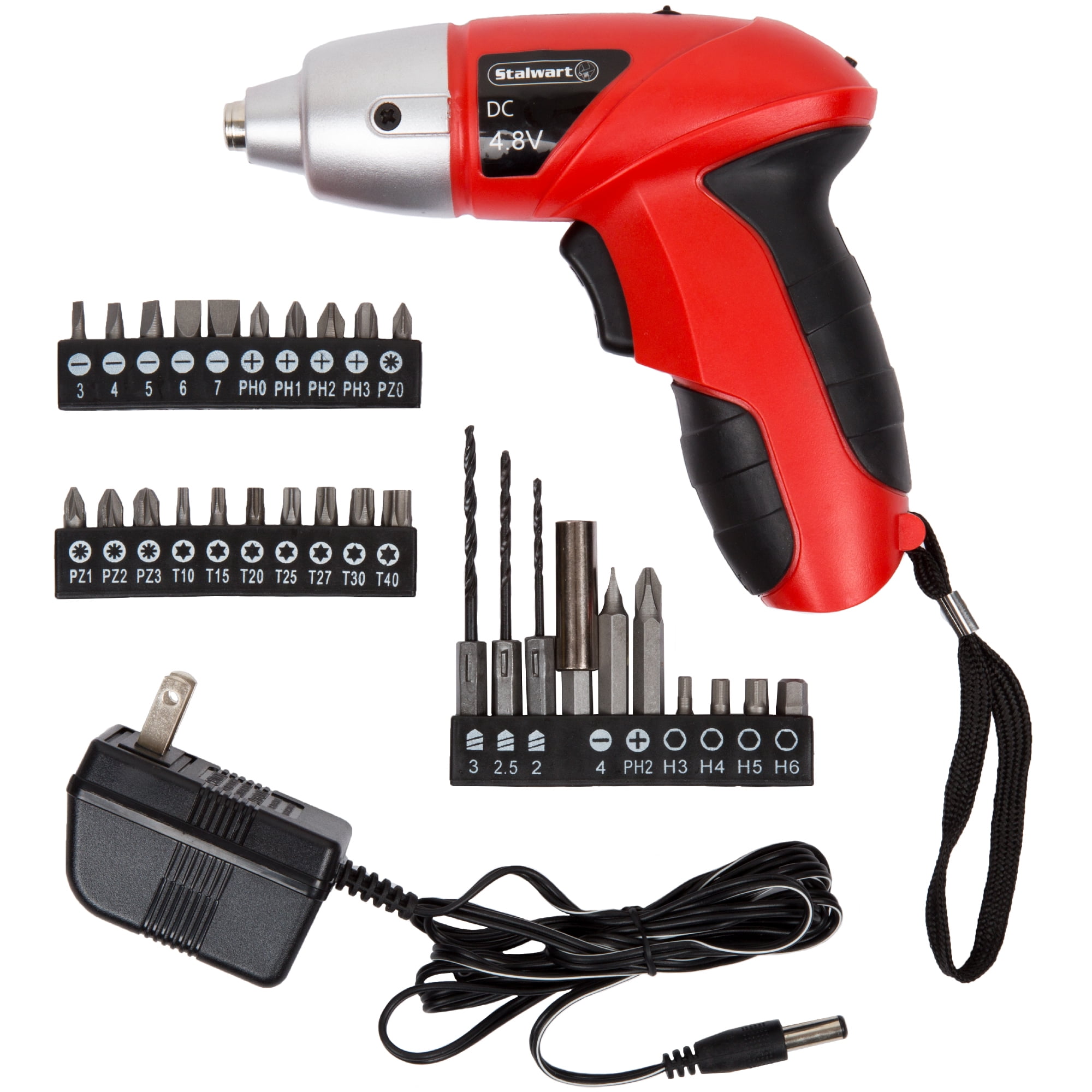 Stalwart 25 pc 4.8V Cordless Screwdriver with LED Light 