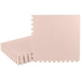 thumbnail image 1 of Stalwart 48sqft Foam Floor Tiles - Soft Nontoxic Baby Play Mat, Pink, 1 of 6