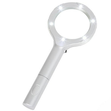 Stalwart 6 LED 4x Handheld Magnifying Glass