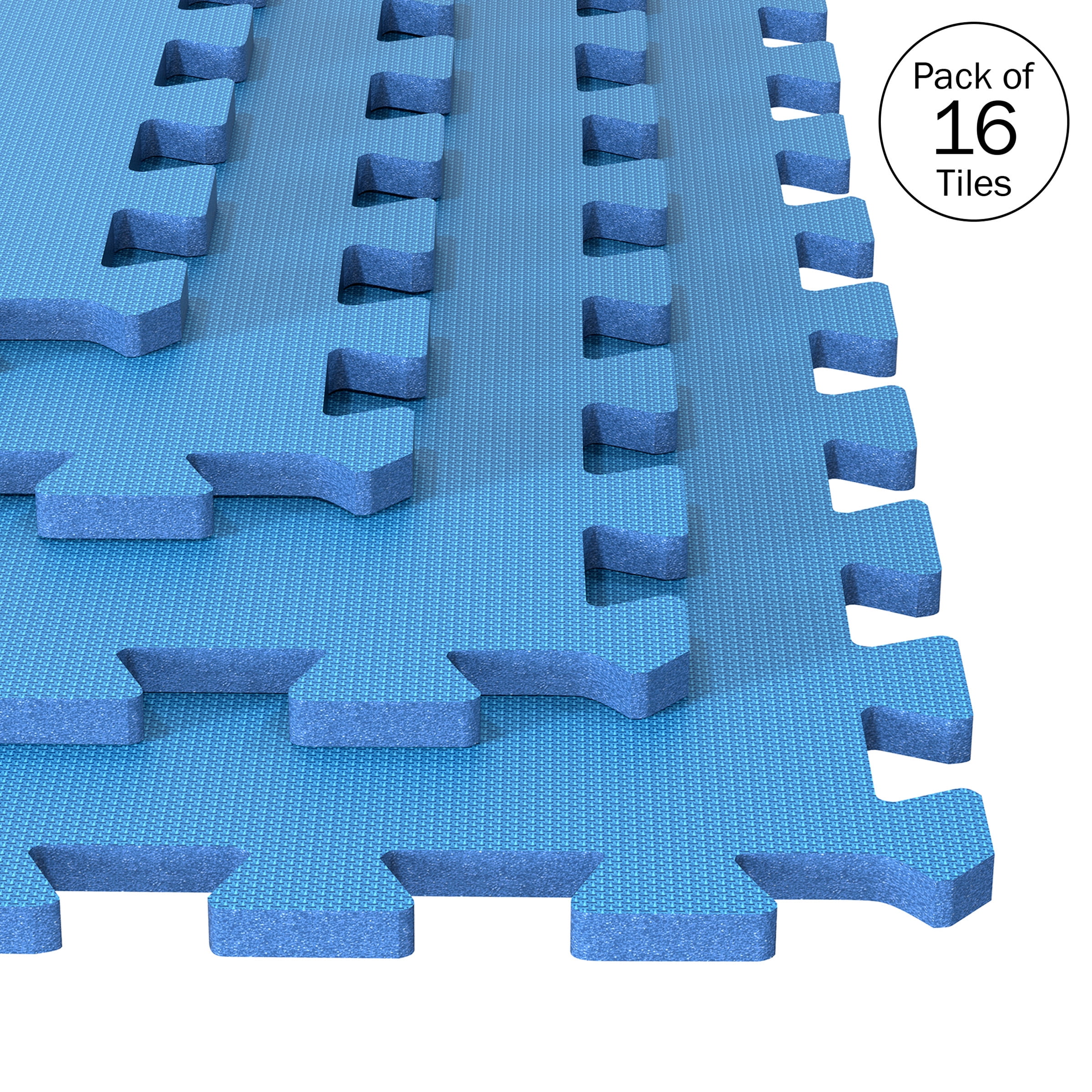 Stalwart 64-Square-Ft Non-Toxic Foam Interlocking Flooring, 16-Tile