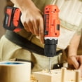 thumbnail image 1 of Stalwart 71-Piece 20V Cordless Drill Set with 21+1 Torque Settings and LED Light, Red, 1 of 11