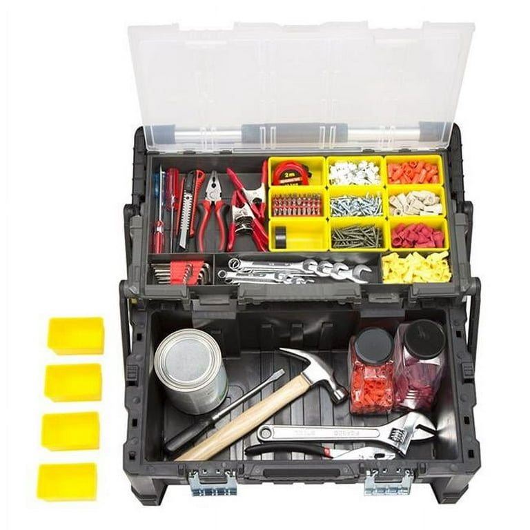 22.5 in. Parts and Crafts Tiered Storage Tool Box 22.5 in. Parts and Crafts Tiered Storage Tool Box