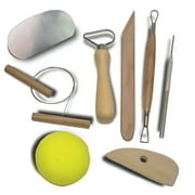 Stalwart 8 Piece Pottery & Clay Modelling Tool Sculpture Set