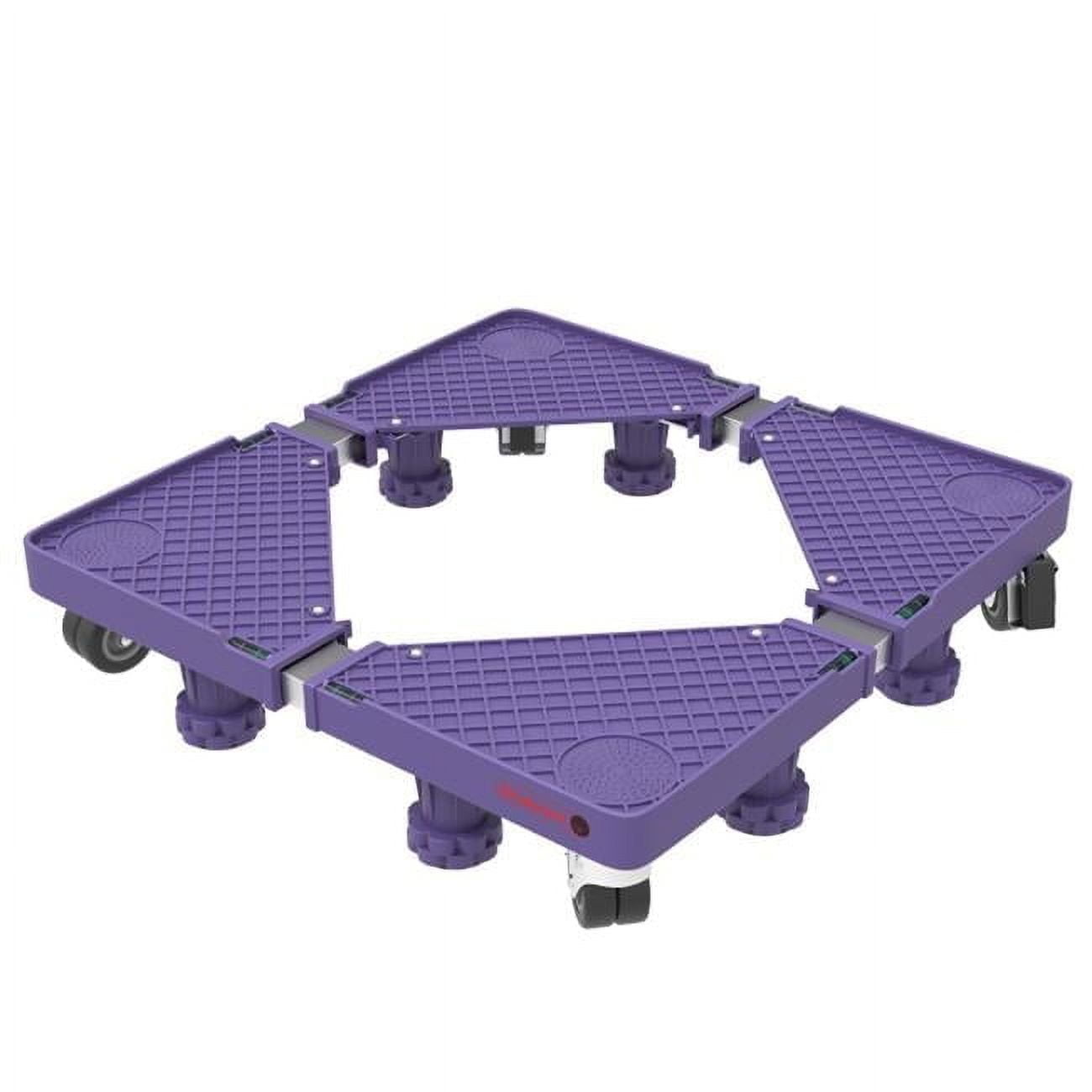 Adjustable Gray Stainless Steel Appliance Dolly with Locking Wheels