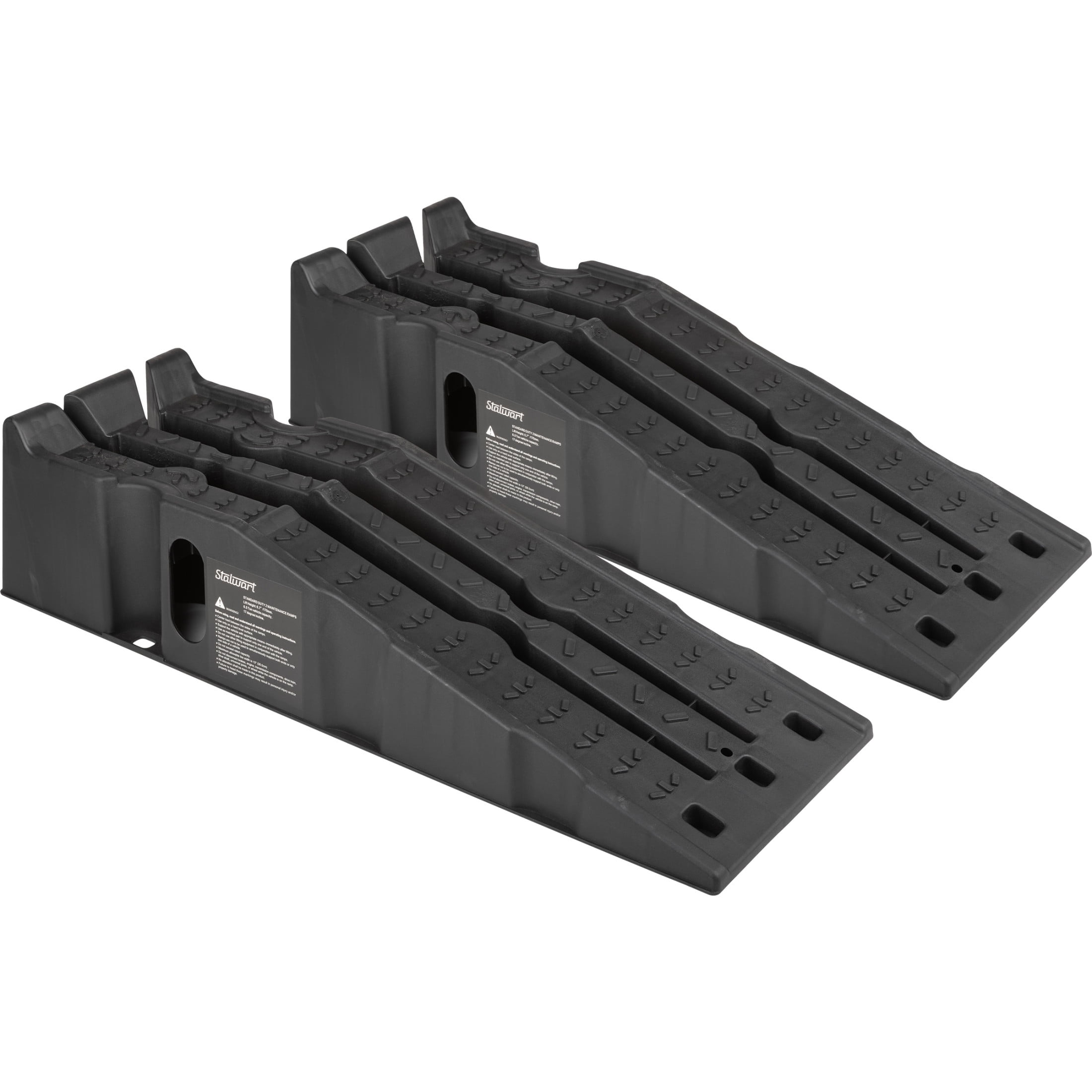 Stalwart Car Ramps for Oil Changes 2 Pack 16 000lb GVW Capacity Car Lift