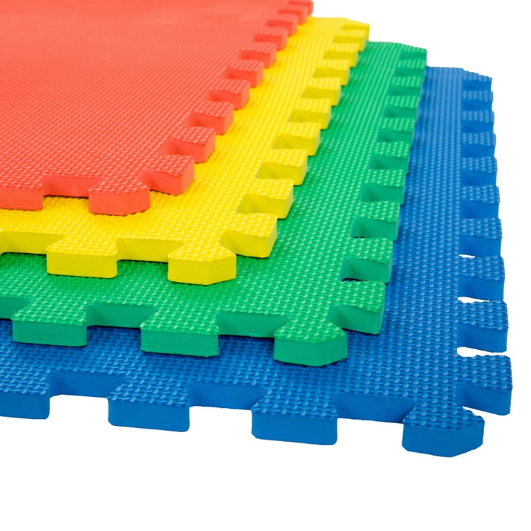 Stalwart Multi-Color 24 in. x 24 in. x 0.50 in. Interlocking EVA Foam Floor Mat (4-Pack) Stalwart Multi-Color 24 in. x 24 in. x 0.50 in. Interlocking EVA Foam Floor Mat (4-Pack)