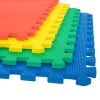 Stalwart EVA Foam Mat Tiles 4-Pack - 16 SQ FT Interlocking Padding for Playroom or Gym Flooring, Workout Mat or Baby Playmat (Multicolor)