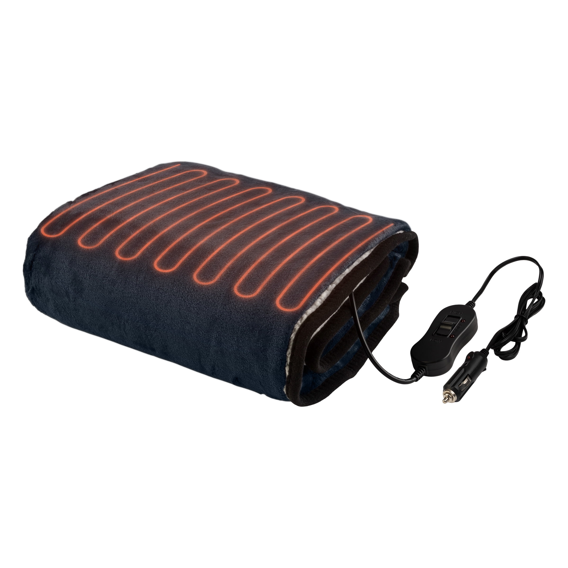 Stalwart Heated Blanket 12V Car Blanket for Travel or Tailgating