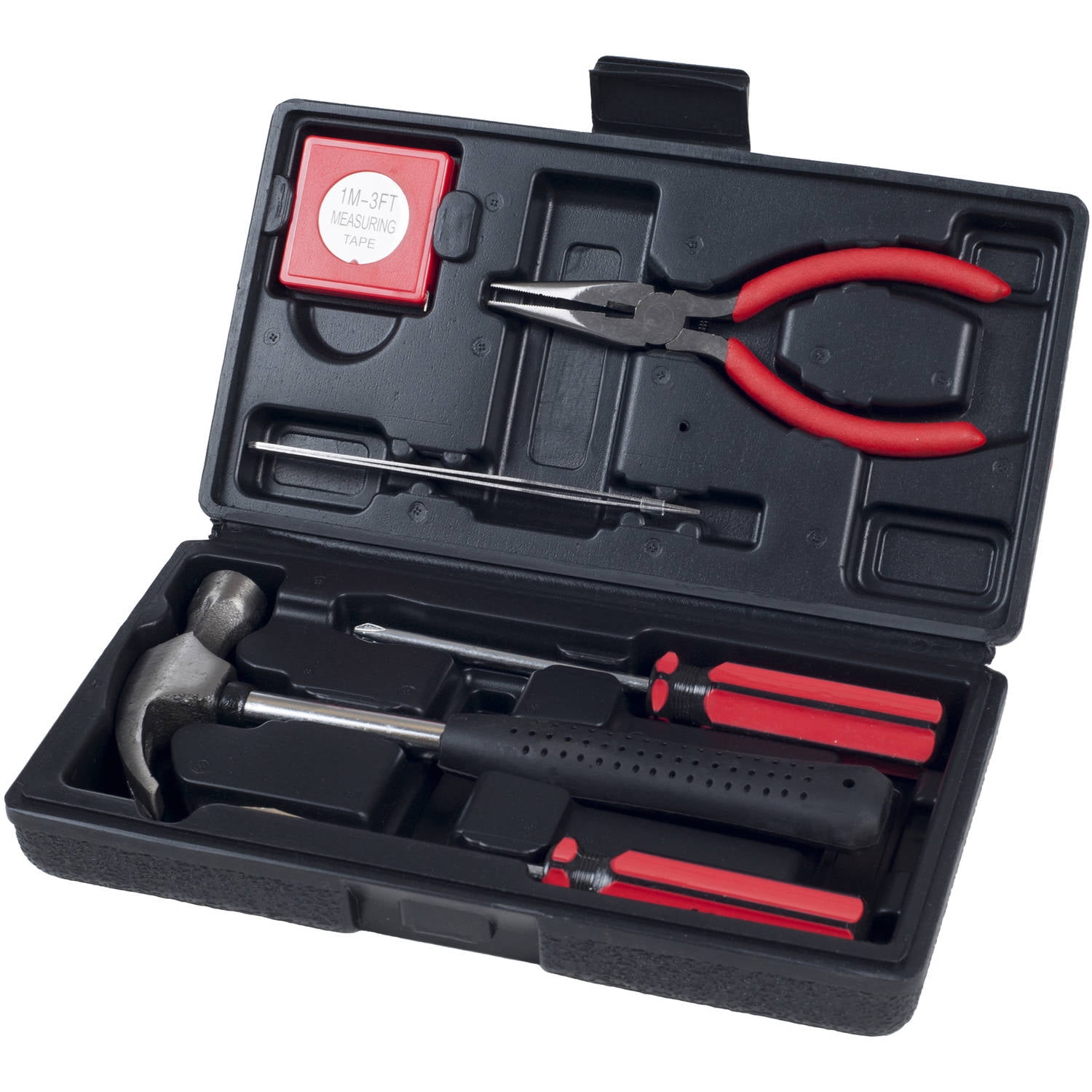 Stalwart 7 Piece Black Tool Kit - Household Car & Office