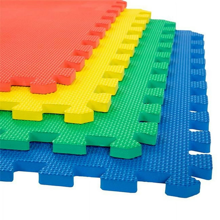 Stalwart Multi-Color 24 in. x 24 in. x 0.50 in. Interlocking EVA Foam Floor Mat (4-Pack) Stalwart Multi-Color 24 in. x 24 in. x 0.50 in. Interlocking EVA Foam Floor Mat (4-Pack)