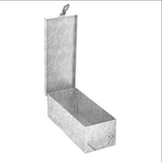 Stalwart Metal Storage Lock Box with Lock Hasp, 75-005 Silver