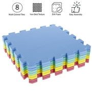 Stalwart 8-Piece Interlocking Non-Toxic EVA Foam Floor Mat Set for Home Gym