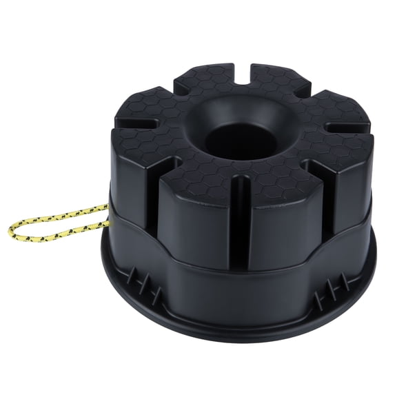Stalwart Round Trailer Jack Block - 15,000lb Static or 25,000lb GVW Capacity RV Leveling Blocks