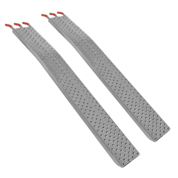 Stalwart Set of Two 69.5-Inch Loading Ramps with 2200lb Combined Capacity