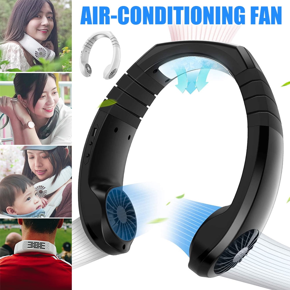 Stamens AirConditioning Fan,Personal Air Conditioner Neck Fan Cooler Portable Smart Cooling