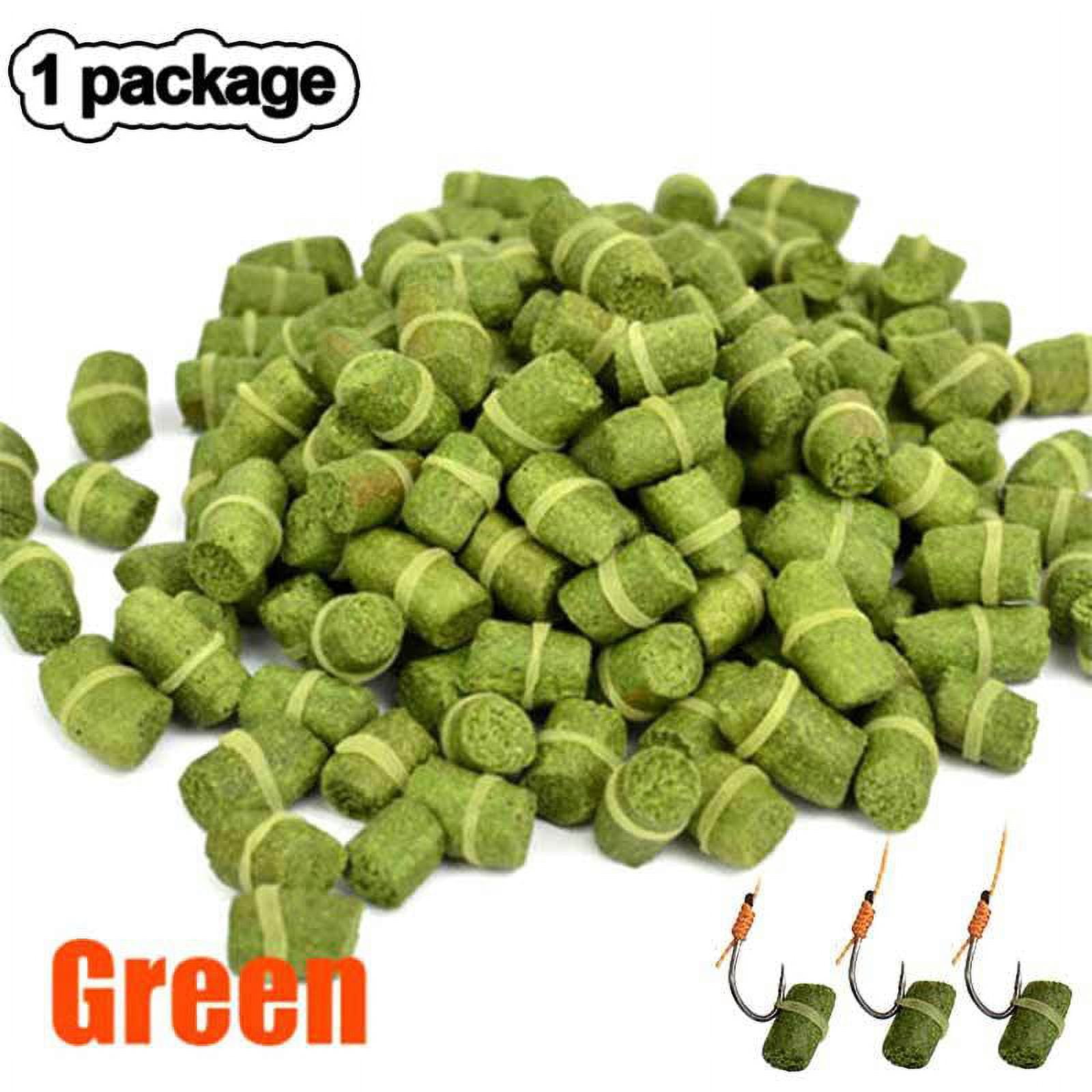 Stamens Chum,1 Bag Fishing Bait Smell Grass Carp Baits Fishing Baits Lure  Formula Insect Particle Rods(L Green)
