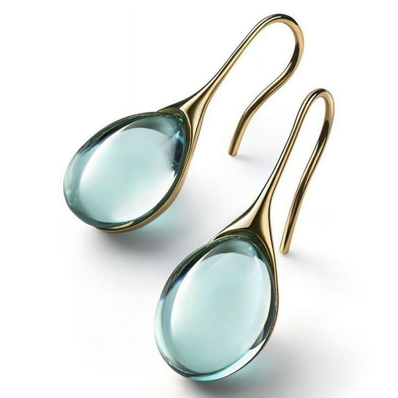 Stamens Stylish Opal Inlaid Dangle Earrings