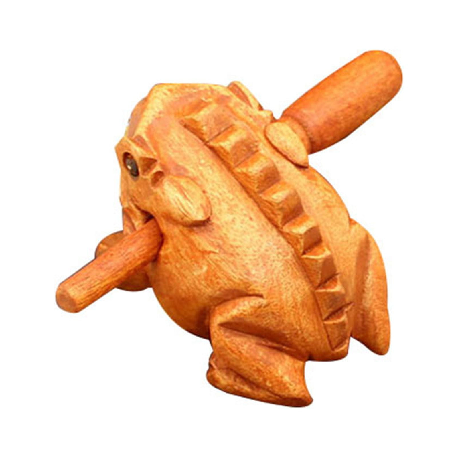 Stamens Tone Block,Percussion Instruments Guiro Rasp Wooden Frog With