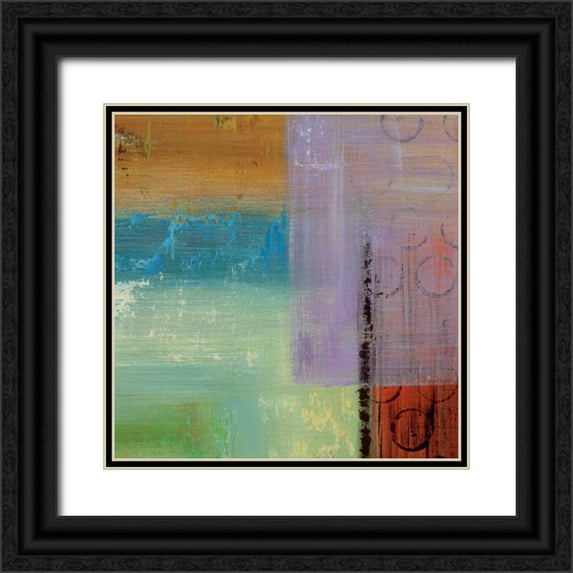 Stamer, Hilda 12x12 Black Ornate Wood Framed with Double Matting Museum Art Print Titled - Kalahari Square IV