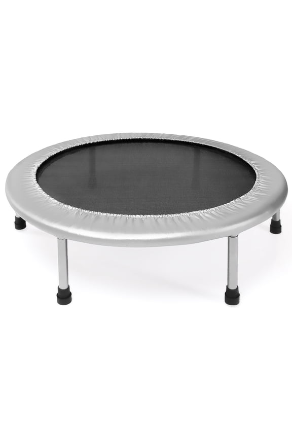 36 in. Folding Trampoline, Gray - Low Impact - Easy to Use