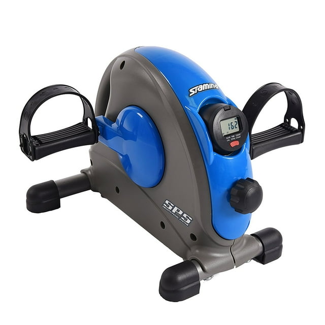 Stamina Mini Trainer Bike with Smooth Pedal System, Blue