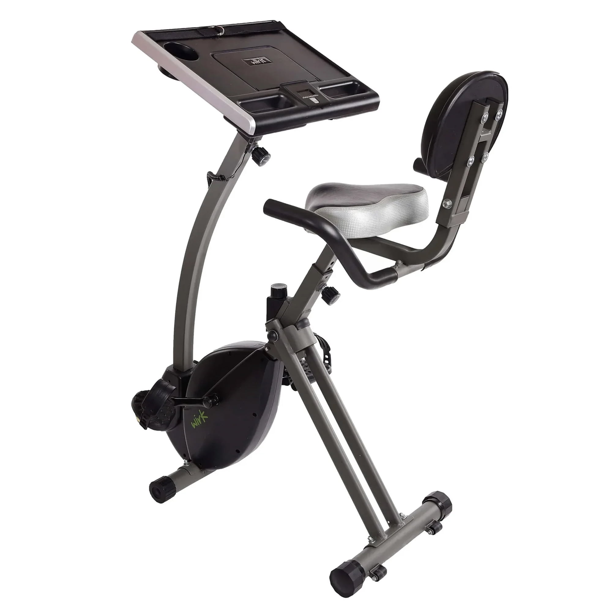 Stamina WIRK Upright Exercise Bike Workstation and Standing Desk, 300 lb. Weight Capacity