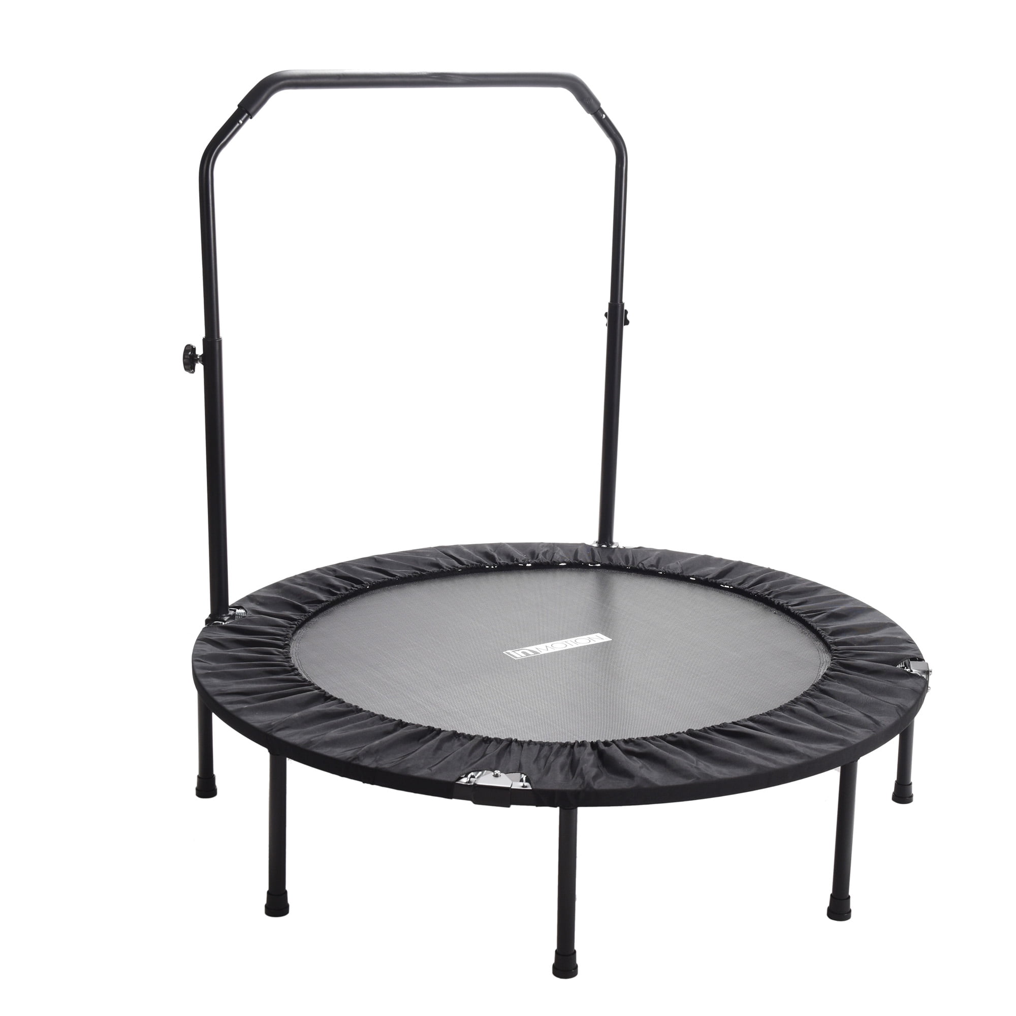 Stamina inMotion 48" Fitness Trampoline with Adjustable Handlebars, Black