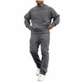 thumbnail image 1 of Stamozd Jogging Suits for Men 2 Piece Crewneck Pullover Sweatshirts and Pants Set Casual Active Track Suits Mens Gym Workout Sweatsuit Dark Gray M, 1 of 9