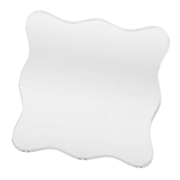 Stamp Blocks Acrylic Clear Stamping Blocks Edges Transparent Acrylic Stamping Tools For Crafts Making DIY Craft 10x10cm