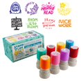 thumbnail image 1 of Stamp Enjoy - 8 Self-Ink Flash Stamp Set, Multicolor Teacher Stamps, Office Stationery Stamps, Pre-Inked, Refillable Stamps (North Star Set), 1 of 6
